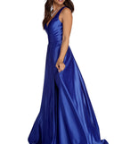 Nadia Satin Ball Gown Dress is a gorgeous pick as your 2023 prom dress or formal gown for wedding guest, spring bridesmaid, or army ball attire!