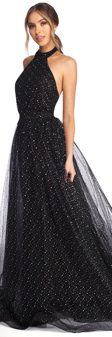 The Jeanette Starry Night Ball Gown is a gorgeous pick as your 2023 prom dress or formal gown for wedding guest, spring bridesmaid, or army ball attire!