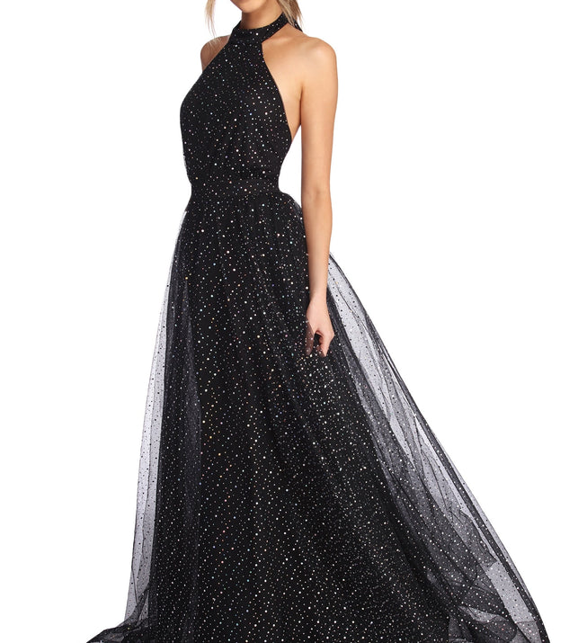 The Jeanette Starry Night Ball Gown is a gorgeous pick as your 2023 prom dress or formal gown for wedding guest, spring bridesmaid, or army ball attire!