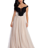 The Cora Formal Tulle Ball Gown is a gorgeous pick as your 2023 prom dress or formal gown for wedding guest, spring bridesmaid, or army ball attire!