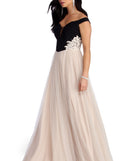 The Cora Formal Tulle Ball Gown is a gorgeous pick as your 2023 prom dress or formal gown for wedding guest, spring bridesmaid, or army ball attire!