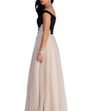 The Cora Formal Tulle Ball Gown is a gorgeous pick as your 2023 prom dress or formal gown for wedding guest, spring bridesmaid, or army ball attire!