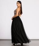 Biana Embroidered Floral Tulle Ball Gown creates the perfect summer wedding guest dress or cocktail party dresss with stylish details in the latest trends for 2023!