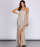 Isabelle One Shoulder Sequin Dress creates the perfect summer wedding guest dress or cocktail party dresss with stylish details in the latest trends for 2023!