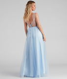 Merritt Formal V-Neck Tulle Ball Gown is a stunning choice for a bridesmaid dress or maid of honor dress, and to feel beautiful at Prom 2023, spring weddings, formals, & military balls!