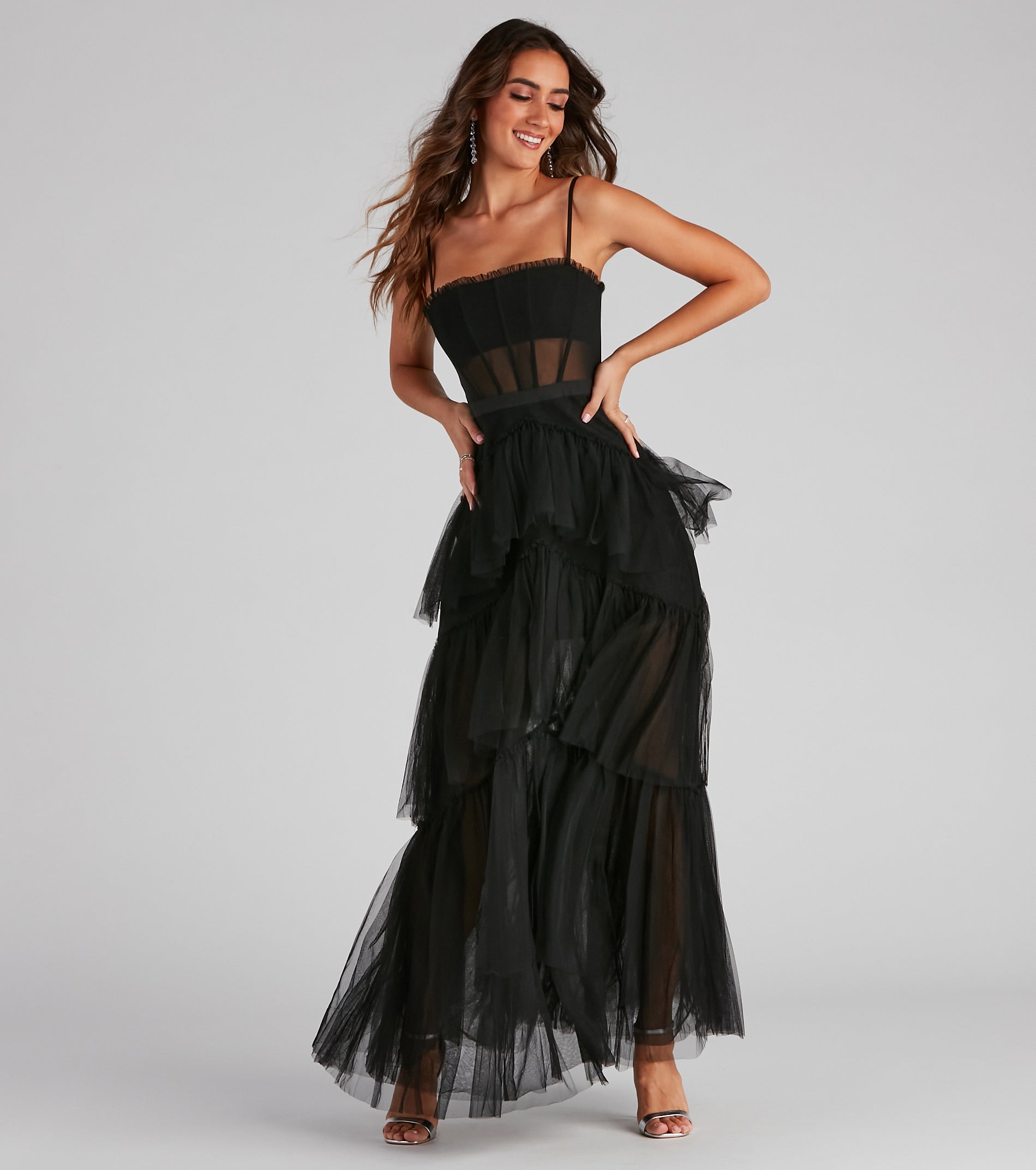 Laura Formal Tiered Tulle Dress & Windsor