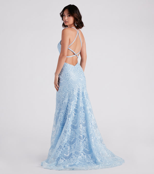 Katy Lace Mermaid High Low Ball Gown | Windsor Katy Lace Mermaid High Low Ball Gown | Windsor