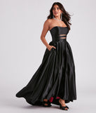 Beverly Satin High Low Black Prom Gown is a gorgeous pick as your 2023 prom dress or formal gown for wedding guest, spring bridesmaid, or army ball attire!