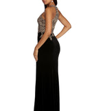 The Jeanette Formal Velvet Applique Dress is a gorgeous pick as your 2023 prom dress or formal gown for wedding guest, spring bridesmaid, or army ball attire!