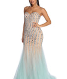 The Kari Strapless Beaded Tulle Dress is a gorgeous pick as your 2023 prom dress or formal gown for wedding guest, spring bridesmaid, or army ball attire!