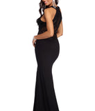 The Iya Beaded High Slit Dress is a gorgeous pick as your 2023 prom dress or formal gown for wedding guest, spring bridesmaid, or army ball attire!