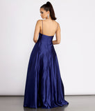 Mary-Kate Satin Ball Gown is a stunning choice for a bridesmaid dress or maid of honor dress, and to feel beautiful at Prom 2023, spring weddings, formals, & military balls!