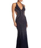 The Jules Formal Beaded Halter Dress is a gorgeous pick as your 2023 prom dress or formal gown for wedding guest, spring bridesmaid, or army ball attire!