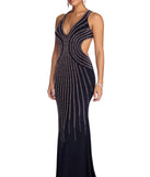 The Jules Formal Beaded Halter Dress is a gorgeous pick as your 2023 prom dress or formal gown for wedding guest, spring bridesmaid, or army ball attire!