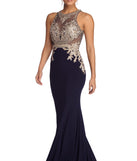 The Annemarie Formal Sleeveless Metallic Dress is a gorgeous pick as your 2023 prom dress or formal gown for wedding guest, spring bridesmaid, or army ball attire!