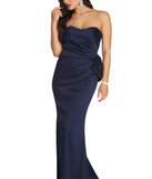 The Jan Formal Strapless Bow Dress is a gorgeous pick as your 2023 prom dress or formal gown for wedding guest, spring bridesmaid, or army ball attire!