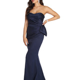 The Jan Formal Strapless Bow Dress is a gorgeous pick as your 2023 prom dress or formal gown for wedding guest, spring bridesmaid, or army ball attire!