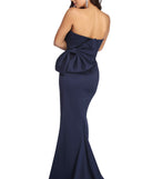 The Jan Formal Strapless Bow Dress is a gorgeous pick as your 2023 prom dress or formal gown for wedding guest, spring bridesmaid, or army ball attire!