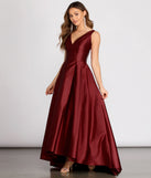 Reina Stunning Satin Ball Gown is a gorgeous pick as your 2023 prom dress or formal gown for wedding guest, spring bridesmaid, or army ball attire!