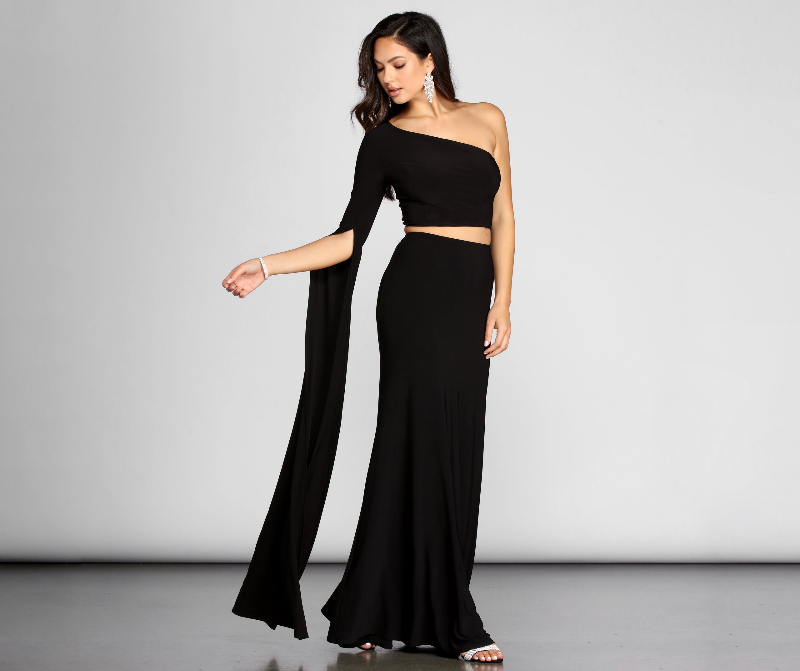 Linda One Shoulder Two Piece Dress | Windsor