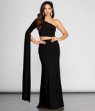 Linda One Shoulder Two Piece Dress