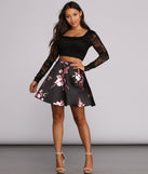 Riley Lace Floral Two Piece Dress creates the perfect spring wedding guest dress or cocktail attire with stylish details in the latest trends for 2023!