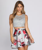 Lianne Floral Skirt And Top creates the perfect spring wedding guest dress or cocktail attire with stylish details in the latest trends for 2023!