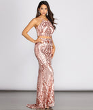 The Alissa Formal Two Piece Sequin Dress is a gorgeous pick as your 2023 prom dress or formal gown for wedding guest, spring bridesmaid, or army ball attire!