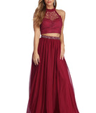 The Aliyah Formal Two Piece Dress is a gorgeous pick as your 2023 prom dress or formal gown for wedding guest, spring bridesmaid, or army ball attire!