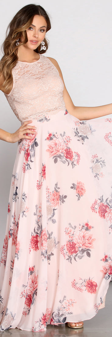 Grace Two Piece Lace & Chiffon Dress creates the perfect summer wedding guest dress or cocktail party dresss with stylish details in the latest trends for 2023!