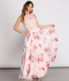 Grace Two Piece Lace & Chiffon Dress creates the perfect summer wedding guest dress or cocktail party dresss with stylish details in the latest trends for 2023!