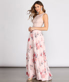 Grace Two Piece Lace & Chiffon Dress creates the perfect summer wedding guest dress or cocktail party dresss with stylish details in the latest trends for 2023!
