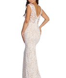 The Allie Formal Floral Lace Dress is a gorgeous pick as your 2023 prom dress or formal gown for wedding guest, spring bridesmaid, or army ball attire!