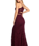 Lottie Formal Lace Two Piece Dress is a gorgeous pick as your 2023 prom dress or formal gown for wedding guest, spring bridesmaid, or army ball attire!