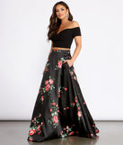 Jeanette Crepe Two Piece Floral Dress creates the perfect summer wedding guest dress or cocktail party dresss with stylish details in the latest trends for 2023!