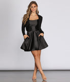 Sparkle Stunner Long Sleeve Cover Up is a gorgeous pick as your 2023 prom dress or formal gown for wedding guest, spring bridesmaid, or army ball attire!