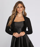 Sparkle Stunner Long Sleeve Cover Up is a gorgeous pick as your 2023 prom dress or formal gown for wedding guest, spring bridesmaid, or army ball attire!
