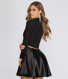 Sparkle Stunner Long Sleeve Cover Up is a gorgeous pick as your 2023 prom dress or formal gown for wedding guest, spring bridesmaid, or army ball attire!