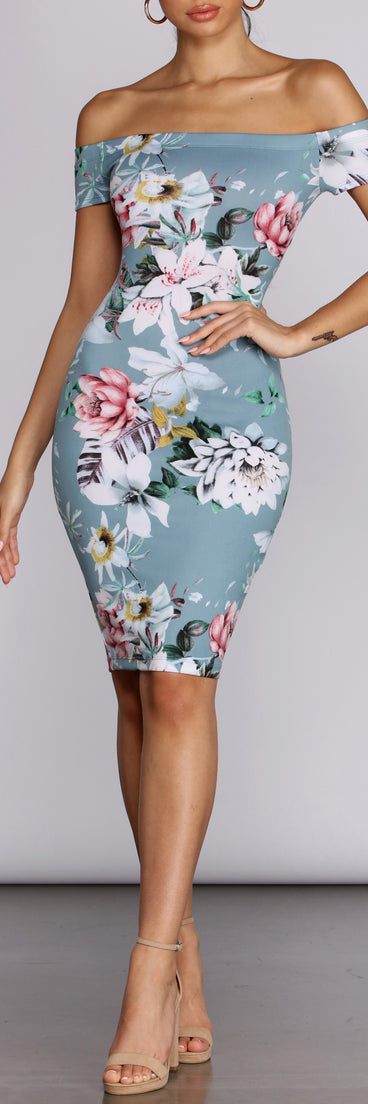 Floral In Love Midi Dress
