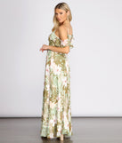 Chiffon Tropical Floral Maxi Dress is a trendy pick to create 2023 festival outfits, festival dresses, outfits for concerts or raves, and complete your best party outfits!