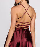 Stylish Satin Skater Dress creates the perfect spring wedding guest dress or cocktail attire with stylish details in the latest trends for 2023!
