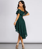 The Add Some Flair Skater Dress is a gorgeous pick as your 2023 prom dress or formal gown for wedding guest, spring bridesmaid, or army ball attire!