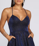 Midnight Sparkle Skater Dress is a stunning choice for a bridesmaid dress or maid of honor dress, and to feel beautiful at Prom 2023, spring weddings, formals, & military balls!