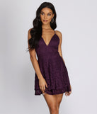 Glitz & Glam Lace Skater Dress