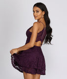 Glitz & Glam Lace Skater Dress