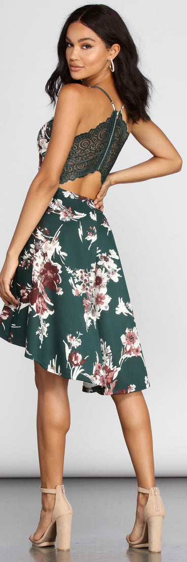 Fond Of Floral Skater Dress