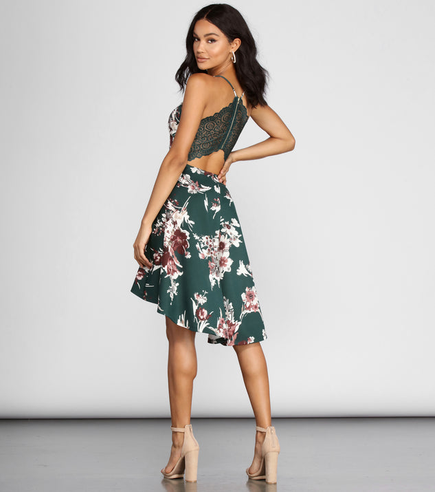 Fond Of Floral Skater Dress