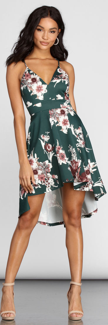 Fond Of Floral Skater Dress
