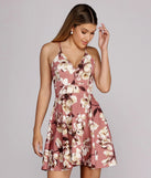 Floral Bloom Lace Skater Dress