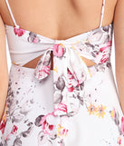Tied To Florals Skater Dress